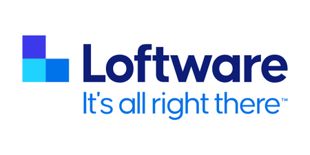 Loftware 'It's all right there' logo.