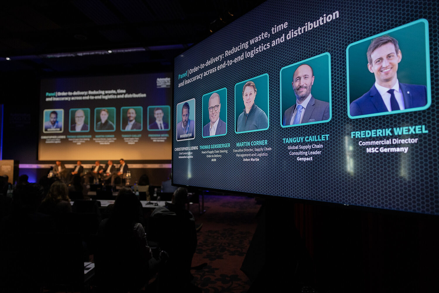 ALSC Europe 2026 speaker panel on main conference stage.