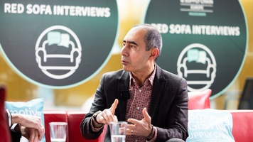Levent Yuksel, Freight Operations Director, JLR on the Red Sofa at ALSC Europe 2026.